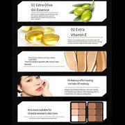 Makeup Cream Contour Palette with Makeup Brush, 12