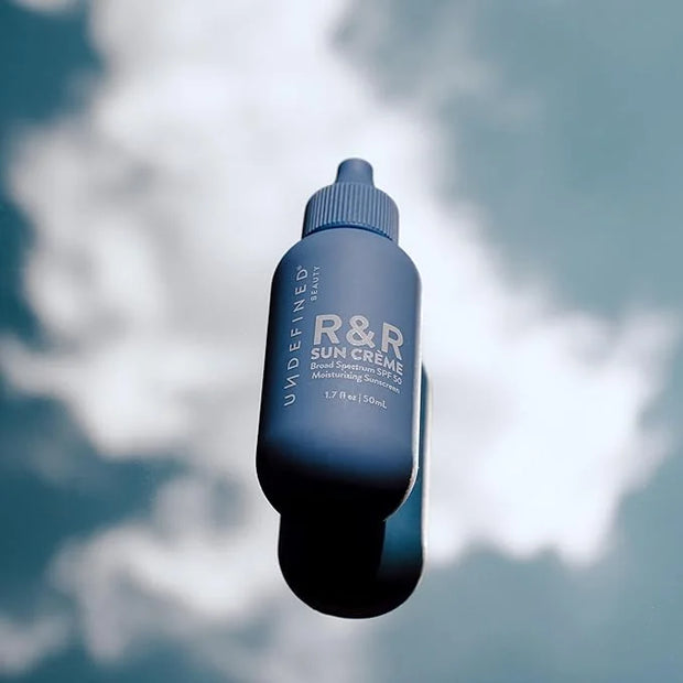 Undefined Beauty R&R Sun Creme Broad Spectrum SPF 50 Untinted Moisturizing Sunscreen with Ceramides, CoQ10, Niacinamide, R...