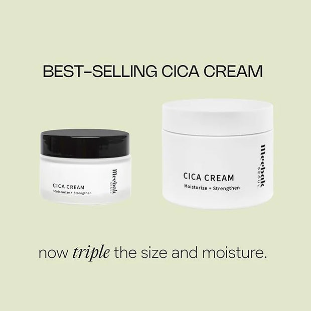 Meebak Cica Cream | Daily Repair Moisturizer with Niacinamide, Ceramide, & Retinol | Deep Hydration & Soothing | Locks in ...