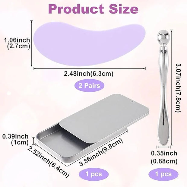 Joez Wonderful Under Eye Patches 2 Pairs, Silicone Reusable Eye Patches, Under Eye Mask for Skin Care Effect to Reduce Wri...