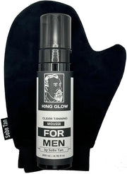 Self-Tanner for Men | King Glow - Water-Based, Fast-Drying Sunless Tanning Foam for Body and Face - Natural Tan Without th...