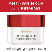 L'Oreal Paris Skincare Revitalift Anti-Wrinkle and Firming Eye Cream with Pro Retinol, Treatment to Reduce Dark Circles, F...