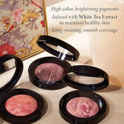 LAURA GELLER NEW YORK Baked Blush-n-Brighten Marbleized Blush + Angled Brush (04 Ethereal Rose, 47mm) - Product Image