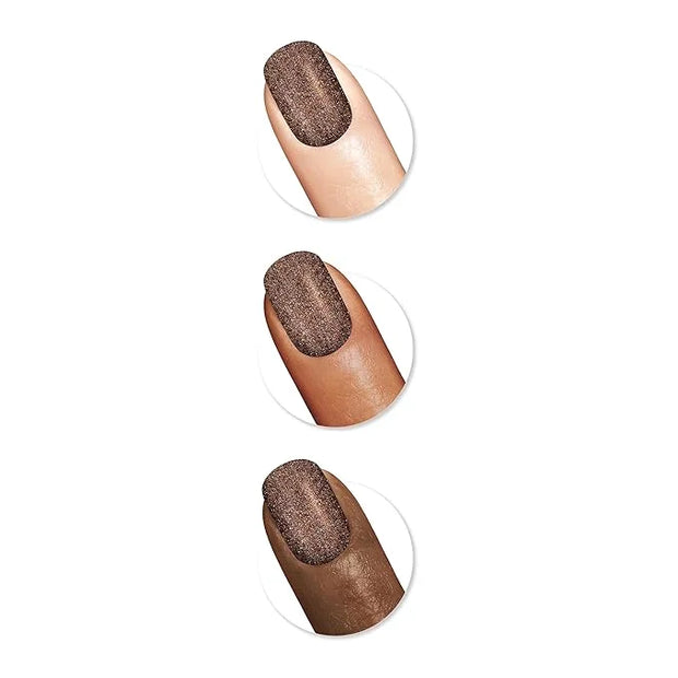 Sally Hansen Miracle Gel™, Holiday Dreams Crumb True, Long Lasting, Gel-Like Formula, No UV Lamp Needed, Brown Glitter Nai...