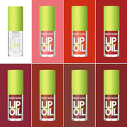 Beauty Glazed Big Brush Head Lip Oil, Ultra-Hydrating & Nourishing, Smooth Glossy Finish Lip Glow Oil, Shiny and Vegan Tin...