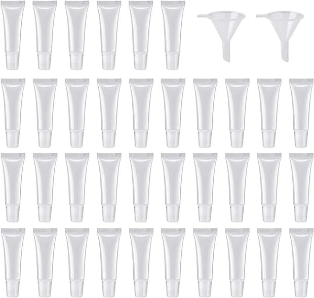 50Pcs 10ml Empty Lip Gloss Tubes Empty Lip Balm Tubes for DIY Lip Gloss Balm Cosmetic - Product Image