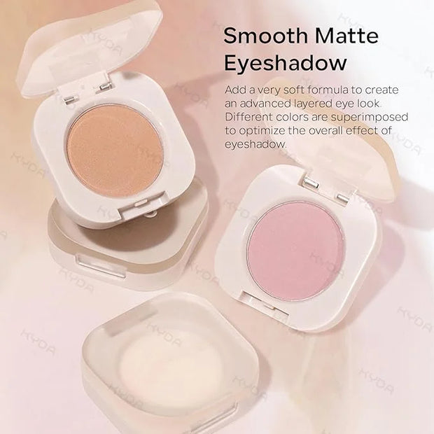 KYDA Single Matte Eyeshadow, Dusty Brown Eyeshadow, Ultra-fine Smooth Powder, Lightweight Blendable Formula, Daily Matte E...