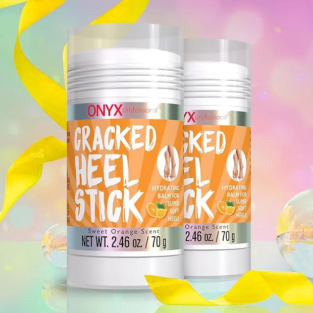 Onyx Professional Cracked Heel Repair Balm Stick for Dry Cracked Feet Treatment, Orange Scent, 2 pack - Moisturizing Foot ...