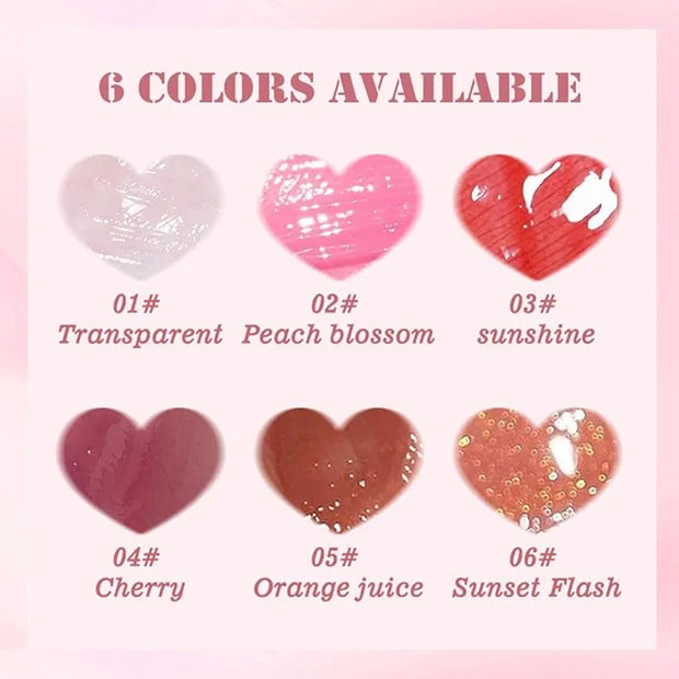 Fat Lip Oil Lip Stain,6 Colors Lip Oil Plumping Lip Glaze, Hydrating Lip Glow Oil,Shiny Transparent Lipstick,Long Lasting ...