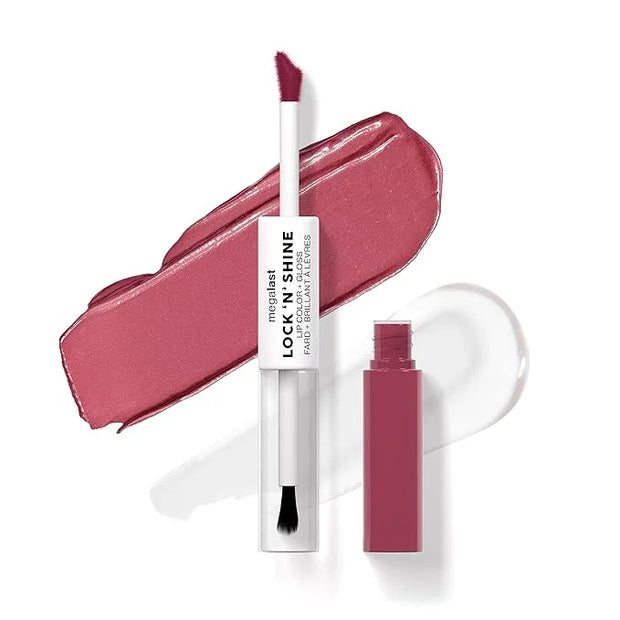 wet n wild Megalast Lock 'N' Shine Lip Color + Gloss Lipstick Pinky Promise - Product Image