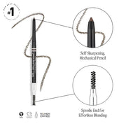 Billion Dollar Brows Universal Eyebrow Pencil – One Perfect Shade, Smudge-Proof, Waterproof, Self-Sharpening Tip, Effortle...
