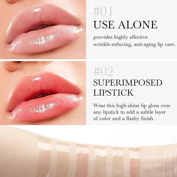6 Pcs Fruity Lip Oil, Hydrating Moisturizing Shiny Lip Glaze, No Sticky Hydrating Lip Gloss Tinted Lip Balm, Lightening Li...