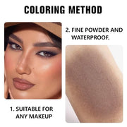 Kaely Pressed Single Eyeshadow Makeup, Cocoa Brown Matte Highly Pigmented Monochrome Eye Shadow Palette, Waterproof Neutra...