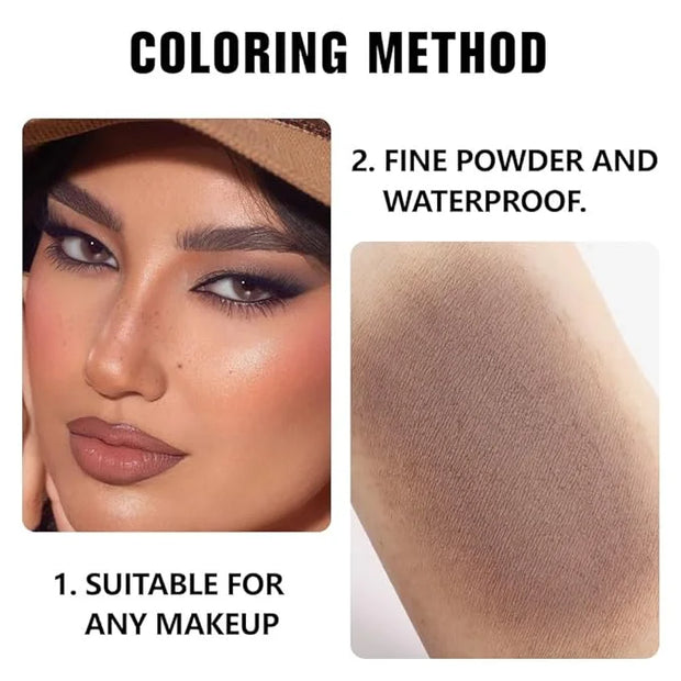Kaely Pressed Single Eyeshadow Makeup, Cocoa Brown Matte Highly Pigmented Monochrome Eye Shadow Palette, Waterproof Neutra...