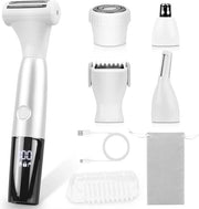 5 in 1 Bikini Trimmer for Women - Electric Razors for Women, Cordless Rechargeable Electric Shaver, IPX7 Waterproof Wet Dr...
