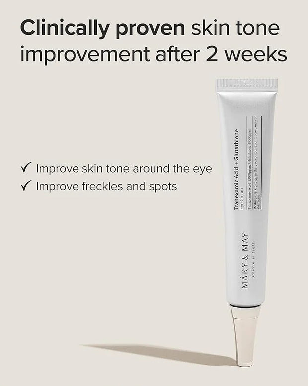 Mary&May Glutathione Eye Cream Special Set - Powerful Antioxidant, Reduces Dark Circles in the Eye, Improve Uneven Skin To...