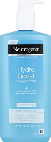 Neutrogena Hydro Boost Body Moisturizing Gel Cream with Hyaluronic Acid, Non-Greasy & Fast Absorbing, Lightweight Hydratin...