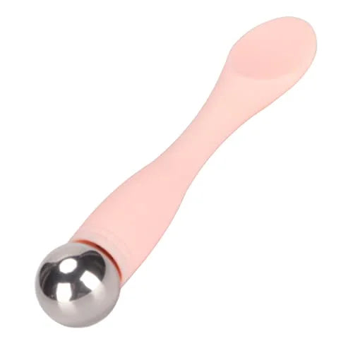 Eye Cream Spatula Roller Pink Eye Cream Applicator Stick Reduce Puffiness Reduce Dark Circles Ergonomic for Face Massage -...