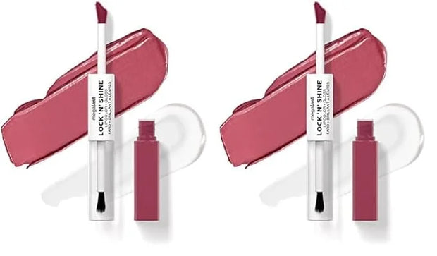 wet n wild Megalast Lock 'N' Shine Lip Color + Gloss Lipstick Pinky Promise (Pack of 2) - Product Image