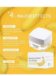 Banana Bright Eye Cream, Anti Aging Eye Cream with Squalane Dark Circle Under Eye Cream for Puffiness & Bags Moisturizing ...