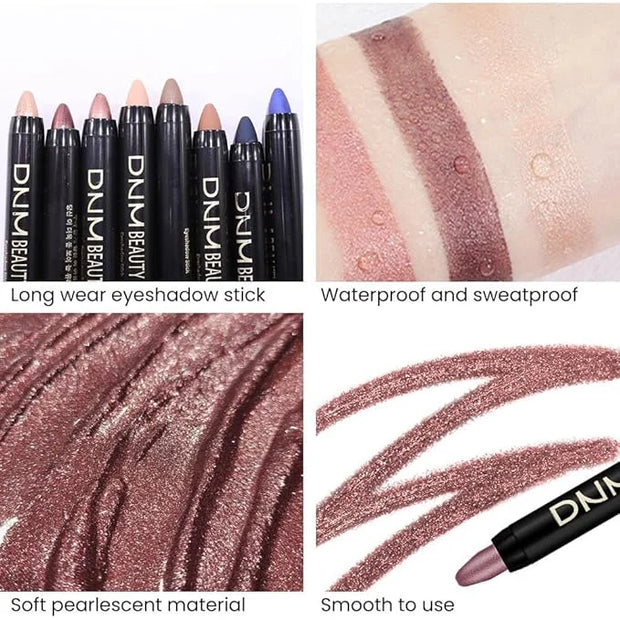 evpct 2Pcs Cream Eyeshadow Sticks Set for Eyes Waterproof, Sand Shimmer & Orchid Shimmer Matte Eye shadow Stick Pencil Pen...