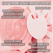 Skincare Essentials Bundle - Silicone Spa Accessories - Beauty Set for Teen Girls (Blush Pink LiquiBands and Face Buffer) ...