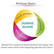 Zoha Jasmine Bloom - Jasmine Perfume for Women and Men, Alcohol Free Perfume Oil Roll On, Long Lasting Natural Clean Fragr...