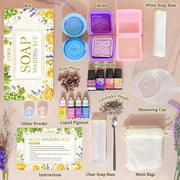 Jcoos Lip Gloss Making Kit, 73PCS DIY Lip Gloss Kit Fun and Soap Making Kit, Soap Making Kit for Adults and Kids, Soap Mak...
