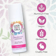 Good for You Girls Aluminum-Free, Natural Deodorant for Kids, Preteens, Teens, Safe & Effective Odor Protection, Clear Rol...