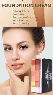 12 Color Correcting Concealer Palette, Cream Color Corrector