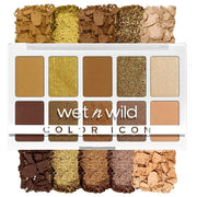 wet n wild Color Icon 10-Pan Eyeshadow Makeup Palette, Yellow Call Me Sunshine, Long Lasting, Shimmer, Metallic, Glittery,...