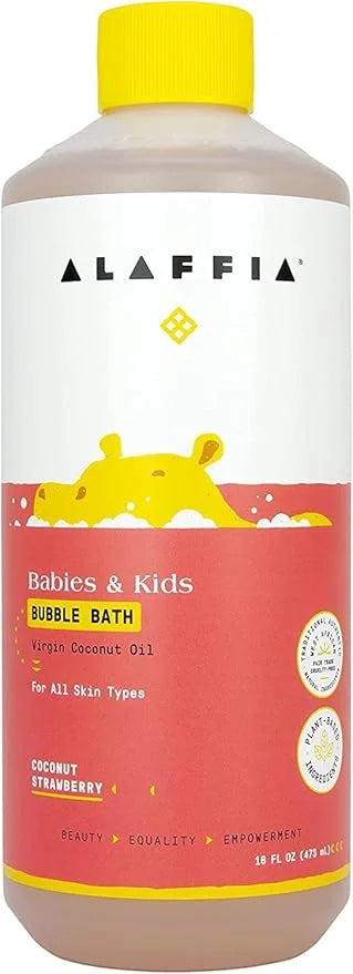 Alaffia Babies and Kids Bubble Bath, Gentle Bath Essentials for Delicate Skin, Plant-Based Formula, Paraben & Sulfate-Free...