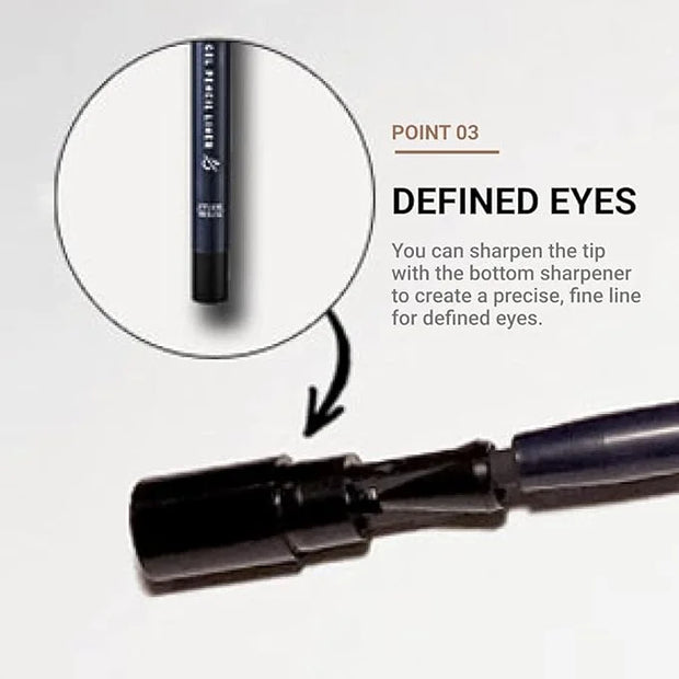 ETUDE Proof 10 Gel Pencil Liner 0.3g (#1 Black) | Creamy Gel Texture Eyeliner with Wearable Shades to Create Precise Line ...