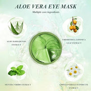Under Eye Patches, Eye Mask, Eye Patches for Puffy Eyes and Dark Circles - 60 PCS Aloe Vera Under Eye Mask to Reduce Puffi...