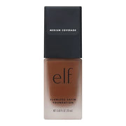 e.l.f. Flawless Satin Foundation, Lightweight & Medium Coverage, Semi-Matte Finish, Vegan & Cruelty-Free, Mocha, 0.68 Fl O...