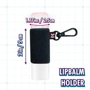LipBalm Holder with Keychain, Lipstick Holder