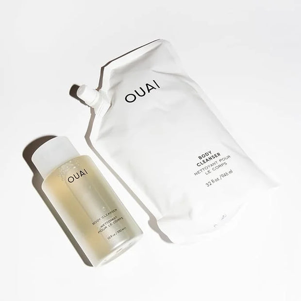 OUAI Body Cleanser Refill, Dean Street - Foaming Body Wash with Jojoba Oil and Rosehip Oil to Hydrate, Nurture, Balance, S...