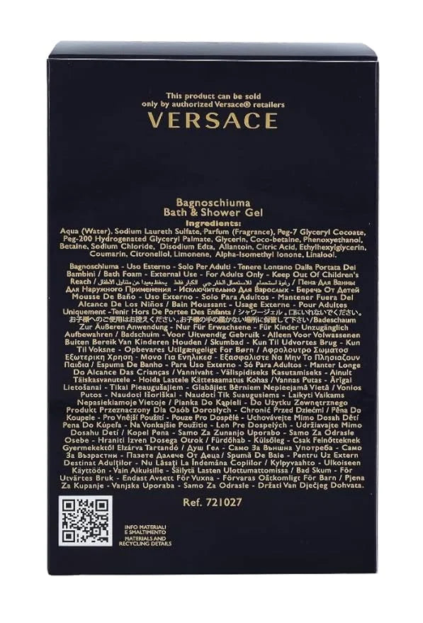 Versace Pour Homme Dylan Blue for Men 8.4 oz Perfumed Bath & Shower Gel - Product Image