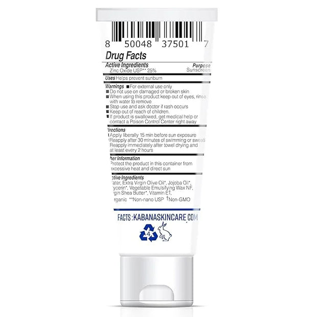 Green Screen Organic Zinc Oxide Sunscreen SPF 32 - Original - Vegan - Soy Free - Gluten Free - 6.8 fluid ounces/230g - TSA...