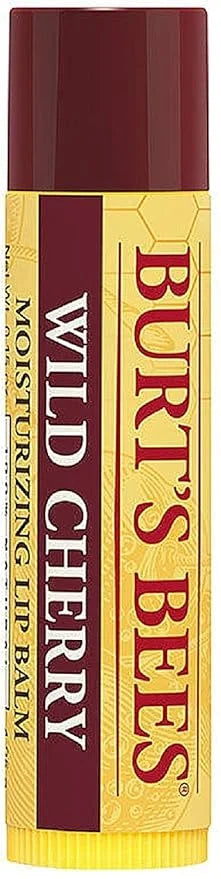 Burt's Bees Natural Lip Balm, Wild Cherry, 0.15 Ounces each (Value Pack of 6) - Product Image