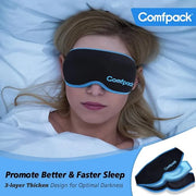 3D Cooling Sleep Mask, Gel Sleep Eye Mask with Hot & Cold Compress Therapy, Zero Eye Pressure Blackout Night Blindfold, So...