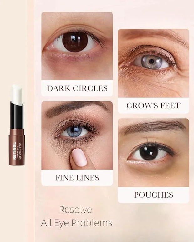 Retinol Eye Stick Under Eye Cream Anti Aging Eye Balm Reduces Fine Lines and Dark Circles - Product Image