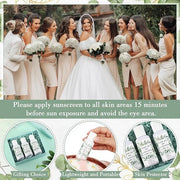 6 Pcs Wedding Sunscreen Bulk Travel Size Sunscreen SPF 50 Mini Sunscreen with Zinc Oxide Titanium Dioxide for Wedding Part...
