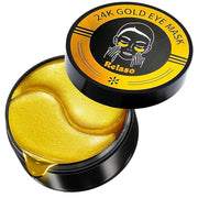Golden Glow Under Eye Patches for Puffy Eyes - 60Pcs Eye Gels Rejuvenating Treatment for Dark Circles, Puffiness, Refreshi...