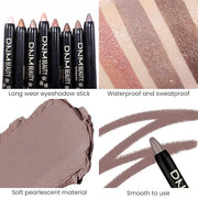 evpct Stone Matte Cream Eye Shadow Brightener Sticks Set for Eyes, Stone Matte Pencil Eye shadow Applicator Stick Pen Pale...