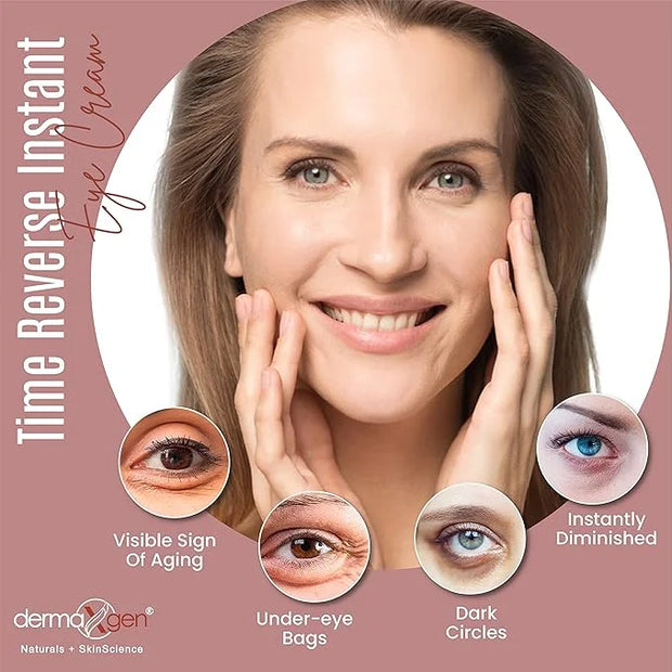 Instant Eyelift Cream Time Reverse Treatment For Dark Circles, Puffy Eyes, & Wrinkles Anti Aging Serum Reduces Under Eye B...