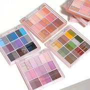 18Colors Purple Pink Nude Shimmery Eyeshadow Palette Makeup,Light Purple Mauve Glitter Sparkly Highly Pigmented Eye Shadow...