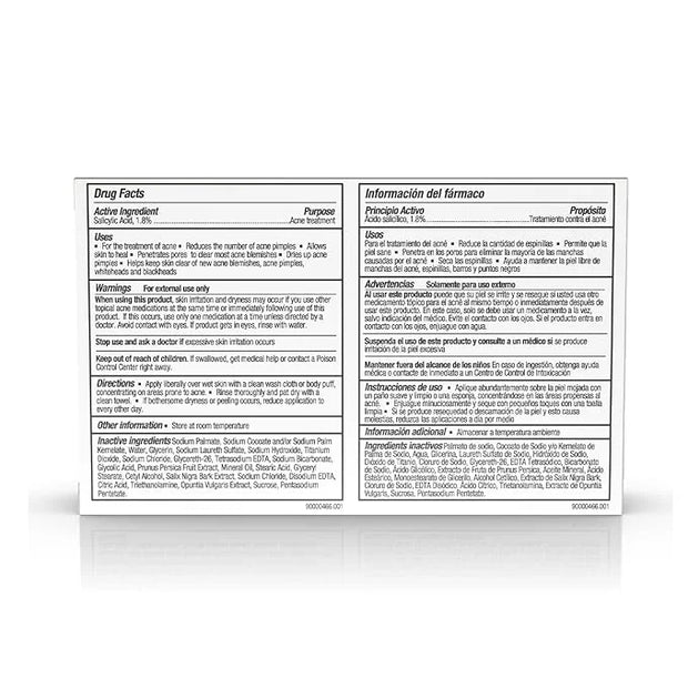 Asepxia Deep Cleansing Acne Treatment Bar Soap with Baking Soda and 2% Salicylic Acid, 4 Ounce - Product Image