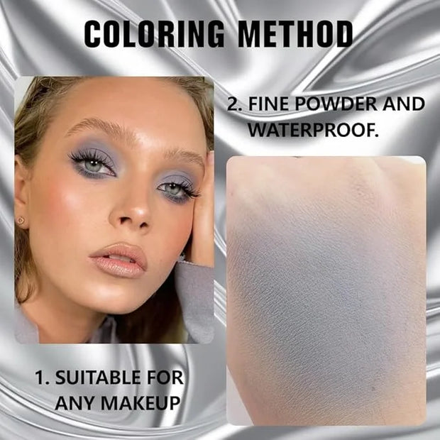 Kaely Pressed Single Eyeshadow Makeup, Smoky Gray Matte Highly Pigmented Monochrome Eye Shadow Palette, Waterproof Neutral...