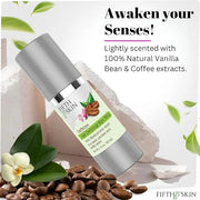 Fifth & Skin Caffeine Eye Cream – Made in USA! Eye Whip - 1 OZ - Natural - Organic – Vegan & Cruelty Free – for Puffy Eyes...